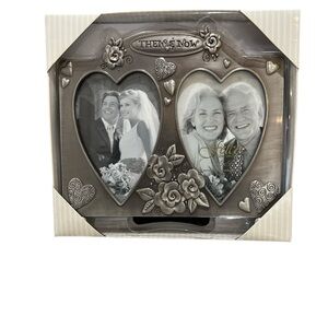Silver Octagonal Heart Picture Frame